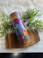 RTS -  DARK FLORAL TUMBLER