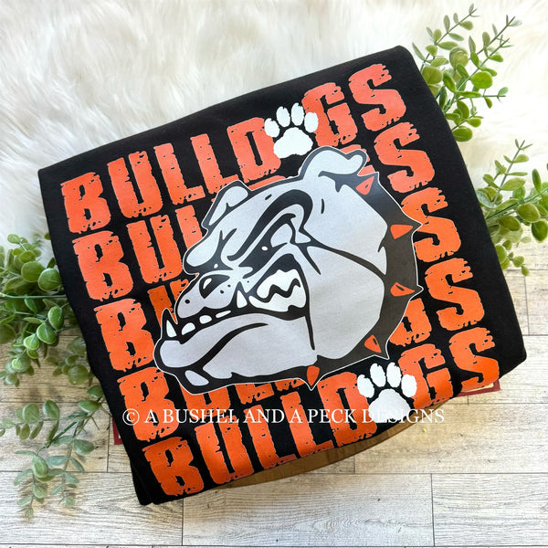 MHS BULLDOGS FACE T-SHIRT